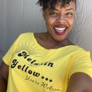 “Melanin in Yellow...you’re welcome” - T-Shirt